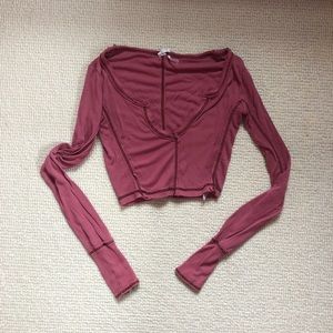 Urban Outfitters Out From Under Cropped Long Sleeve